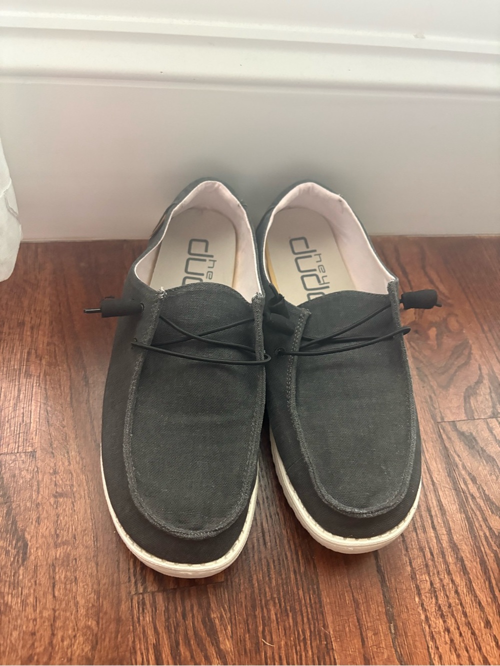 Hey Dude Men's Slip-On Loafers in Charcoal
